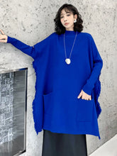 Luxury Avant-Garde Knit Poncho